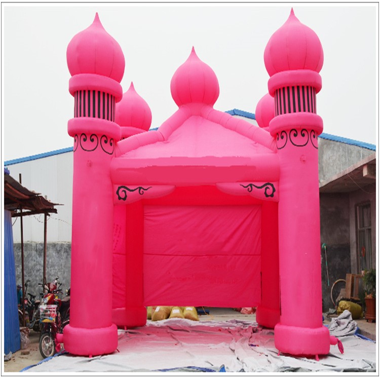 全椒粉色帐篷